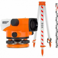 Комплект 3в1: нивелир RGK N-24 + штатив, рейка 7м